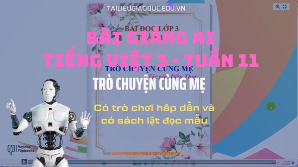 Bài giảng AI trò chuyện cùng mẹ (TV3 tuần 11)