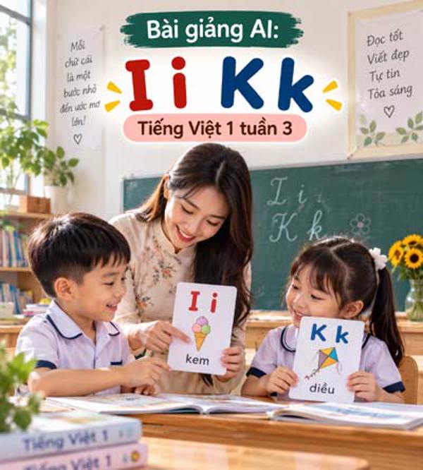 Bài giảng AI: I i K k - Tiếng Việt 1 tuần 3