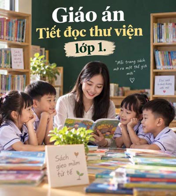 Giáo án Tiết đoc thư viện lớp 1 cả năm