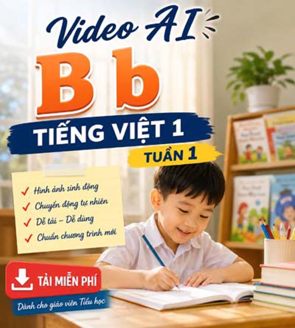 Video AI giới thiệu bài B b - Tiếng Việt 1 tuần 1