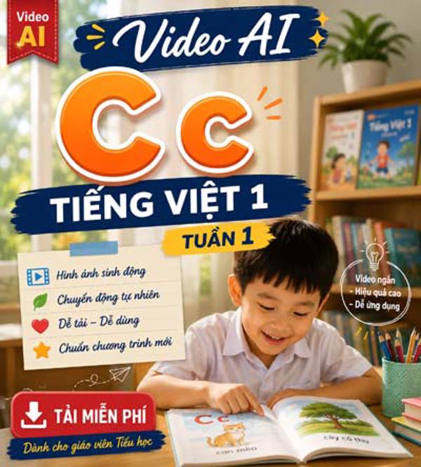 Video AI giới thiệu bài C c - Tiếng Việt 1 tuần 1