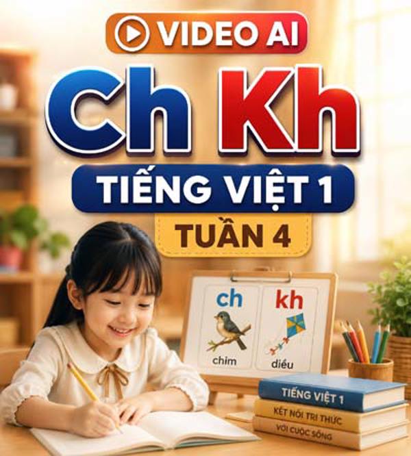 Video AI giới thiệu bài Ch Kh - Tiếng Việt 1 tuần 3