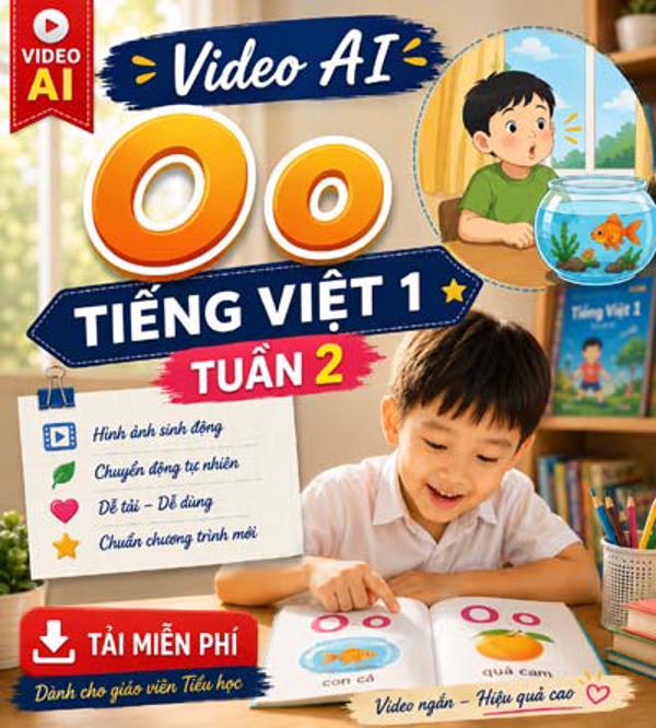 Video AI giới thiệu bài O o - Tiếng Việt 1 tuần 2