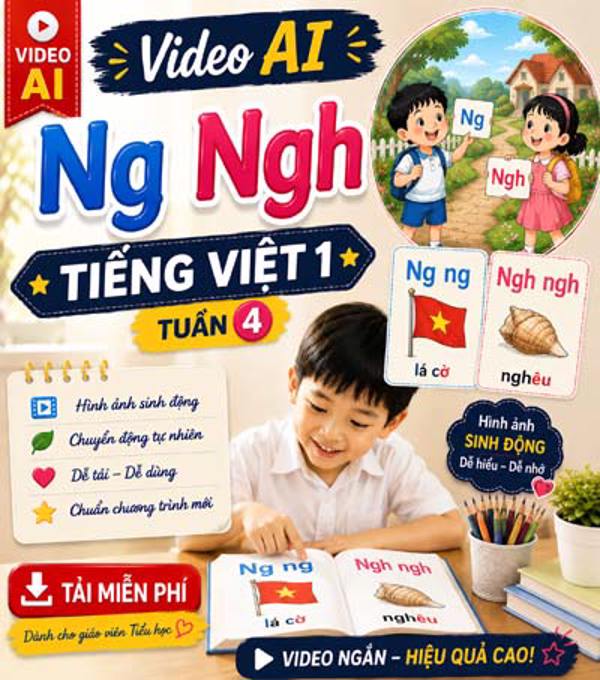 Video AI giới thiệu bài Ng Ngh - Tiếng Việt 1 tuần 4