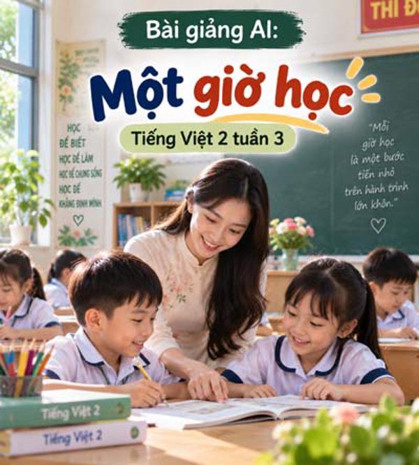 Bài giảng AI: Một giờ học - Tiếng Việt 2 tuần 3