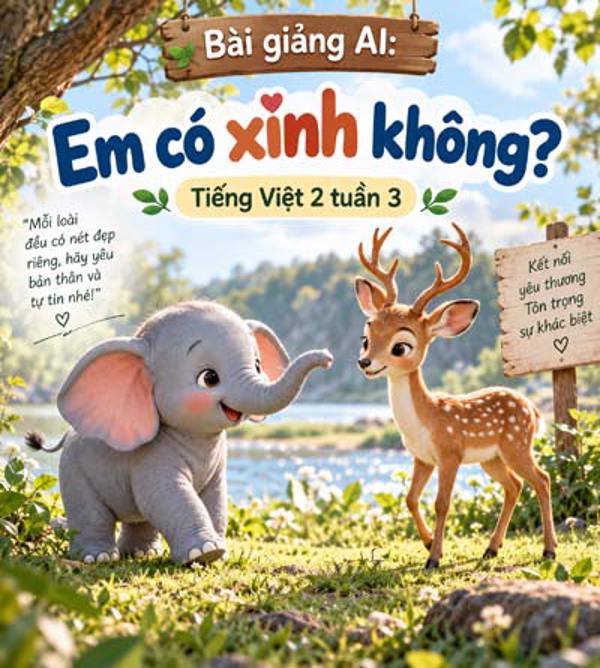 Bài giảng AI: Em có xinh không - Tiếng Việt 2 tuần 3