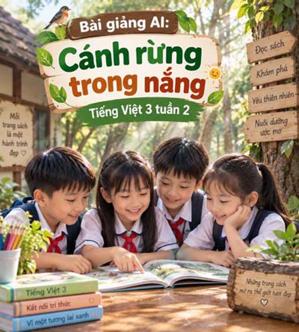 Bài giảng AI: Cánh rừng trong nắng - Tiếng Việt 3 Tuần 2