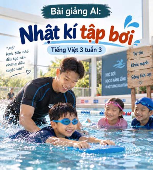 Bài giảng AI: Nhật kí tập bơi - Tiếng Việt 3 Tuần 3