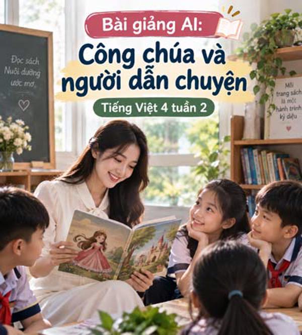 Bài giảng AI: Công chúa và người dẫn chuyện - Tiếng Việt 4 Tuần 2