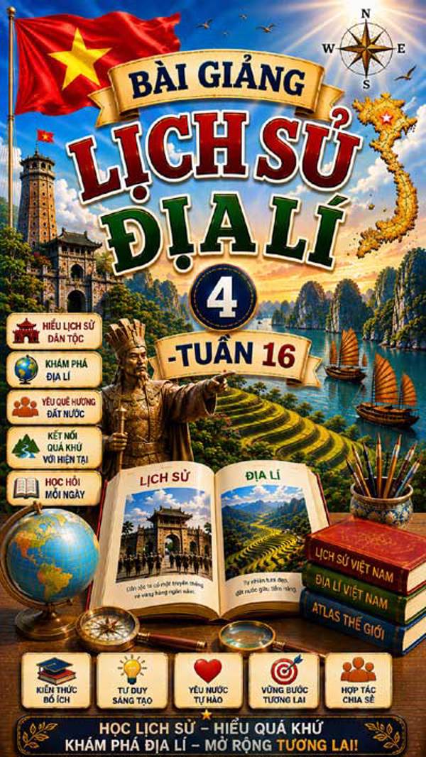 Bài giảng Lịch sử Địa 4 tuần 16 - Tải miễn phí