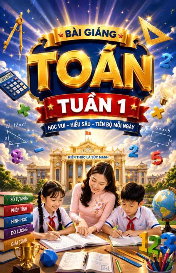 Bài giảng Toán 4 tuần 1 - Tải miễn phí