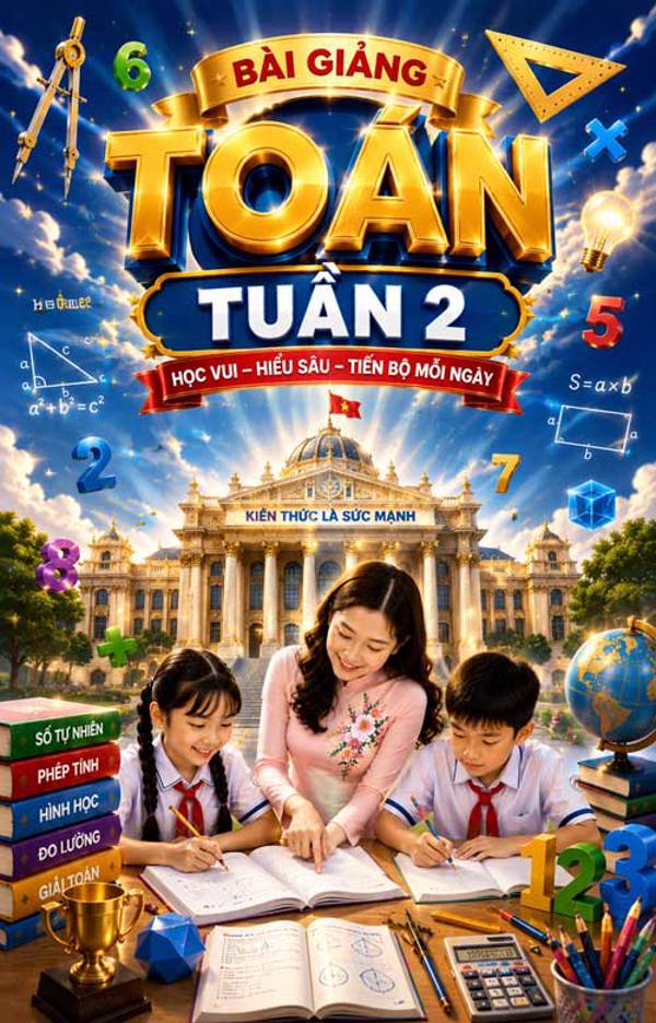 Bài giảng Toán 4 tuần 2 - Tải miễn phí