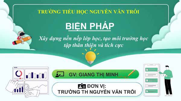 Biện pháp Nền nếp lớp học