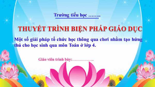 Biện pháp Lồng ghép học thông qua chơi