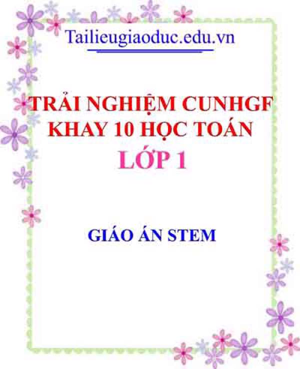 Trải nghiệm cùng khay 10 học toán