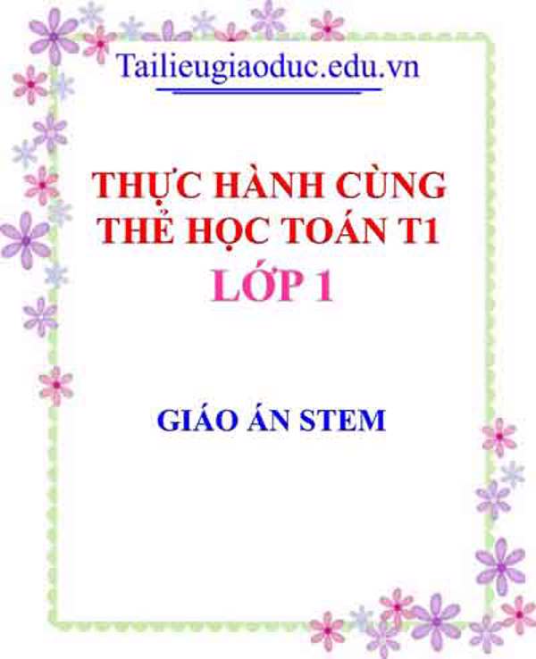 Thực hành cùng thẻ học toán t1