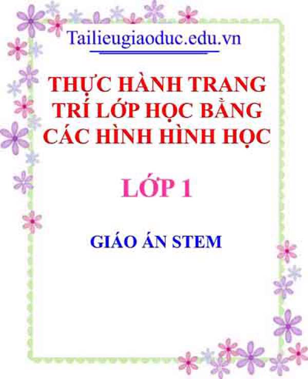 Thực hành trang trí lớp học bằng các hình hình học