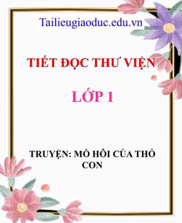 Truyện: Mồ hôi của Thỏ con