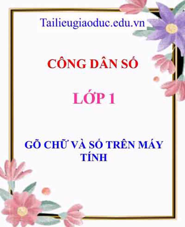 Gõ chữ và số trên máy tính