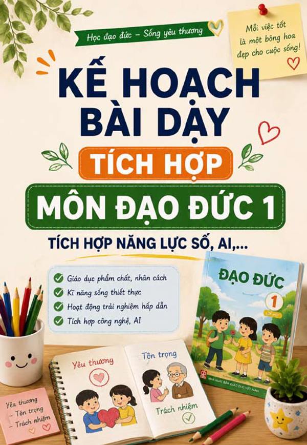 Kế hoạch bài dạy Đạo đức lớp 1 - Tích hợp đầy đủ năng lực số, AI,...