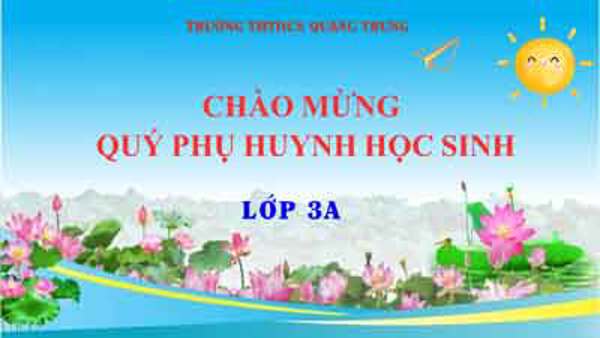 Chương trình họp phụ huynh cuối học kì I