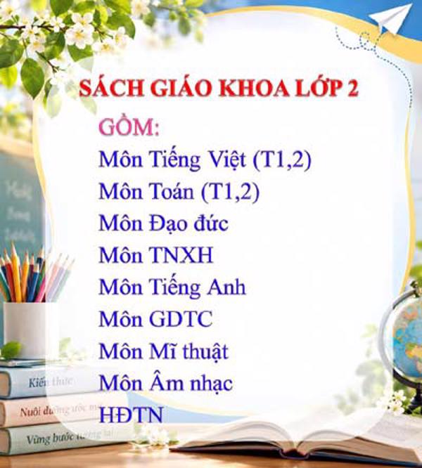Sách giáo khoa lớp 2