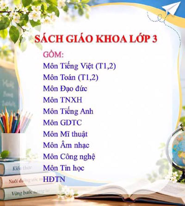 Sách giáo khoa lớp 3