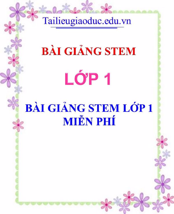 Bài giảng Stem lớp 1