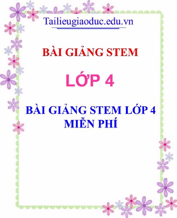 Bài giảng Stem lớp 4