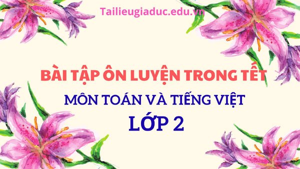 Bài tập ôn luyện trong tết lớp 2