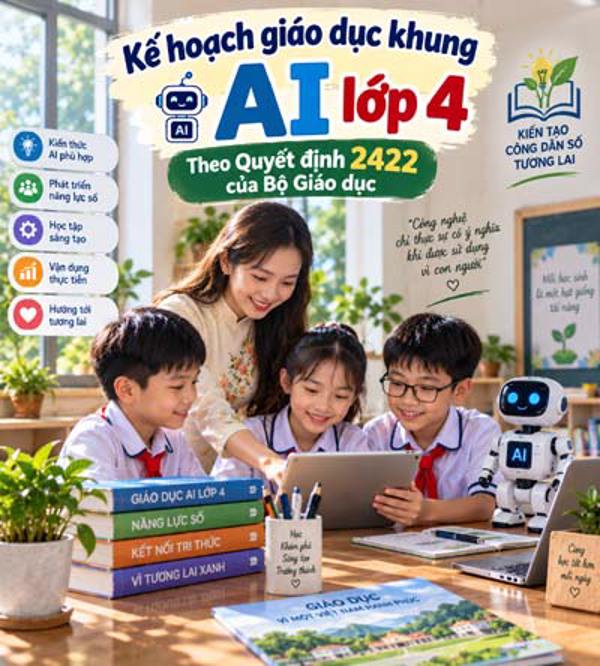 Kế hoạch giáo dục khung AI lớp 4 theo Quyết định 2422 của Bộ Giáo dục và Đào tạo