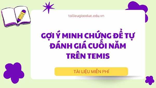Gợi ý Minh chứng TEMIS 2025 – 2026