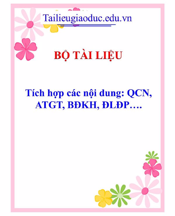 Kế hoạch tích hợp các loại: ATGT, QCD, QPAN,...