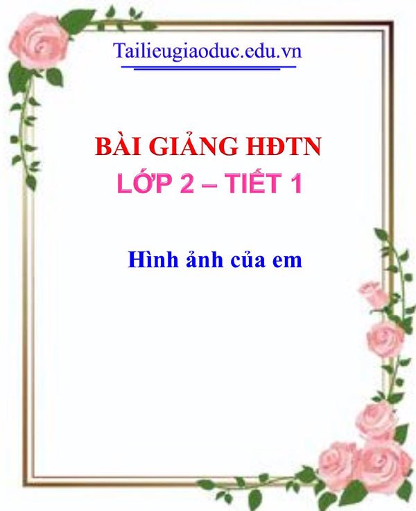 Bài giảng Hình ảnh của em