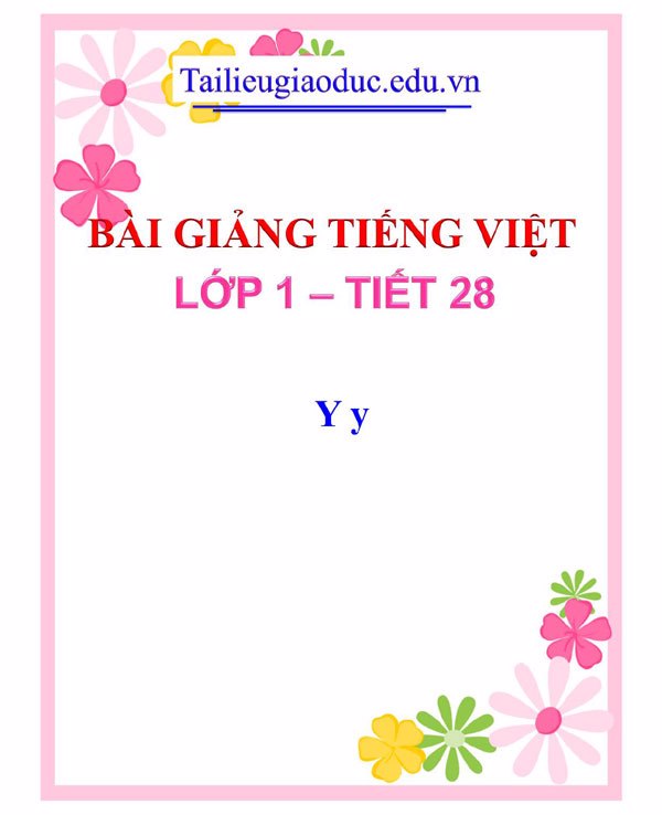 Bài giảng Y y